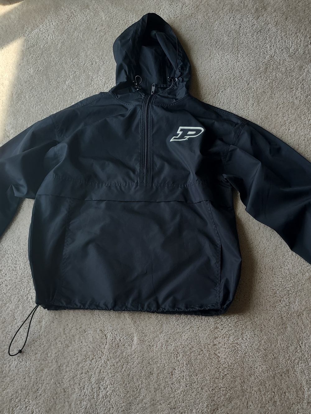 Champion "P" Logo Black  Lightweight Jacket